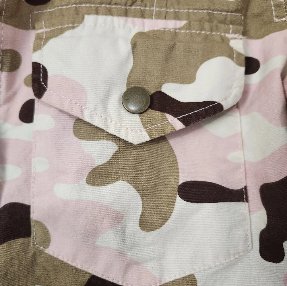 Love Tree Pink Camo Utility Jacket Size M